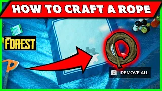 How To Craft a Rope in The Forest Game [ ROPE GUIDE ]