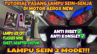 Cara Pasang Lampu Sein+Senja 2 Mode Anti Ribet Anti Konslet Di Aerox New!!! #tutorial #viral
