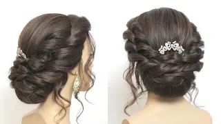 Bridal Bun Hairstyle Tutorial. Wedding Updo For Long Hair