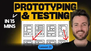 How to Design Prototypes and Conduct Usability Testing in UX Projects | Free UX course (lesson 21)