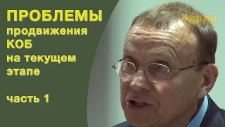 Проблемы продвижения КОБ на текущем этапе Ефимов В.А. (часть 1)