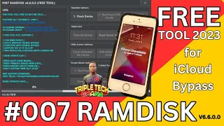 WOW FREE ICLOUD TOOL IS BACK, #007 ramdisk iCloud bypass tool free for iPhone 6, iPhone is disabled✅