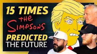 15 Times The Simpsons Predicted The Future REACTION!! | OFFICE BLOKES REACT!!