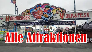 Nürnberger Frühlingsfest 2024 - Alle Attraktionen (Rundfahrt) [FULL HD]
