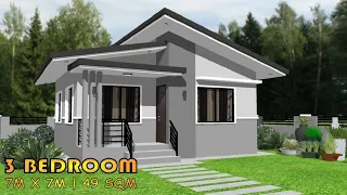 49 SQM | 3 BEDROOM | SMALL HOUSE DESIGN IDEA | PORMA HOUSE