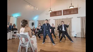 BEST Wedding Groom + Groomsmen Dance: Bruno Mars, Backstreet Boys