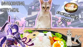 Recreating Invigorating Kitty Meal from Genshin Impact