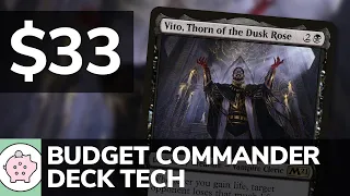 Vito, Thorn of the Dusk Rose | Budget Commander Deck Tech $33 | Lifegain | EDH | MTG | Commander