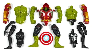 Merakit Mainan Hulk Smash vs Hulk Buster vs Venom Miles Morales Avengers Marvel Story Action figure
