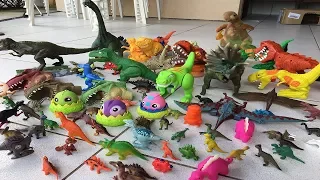 MOSTRANDO MINHA COLEÇÃO COMPLETA DE DINOSSAUROS!!