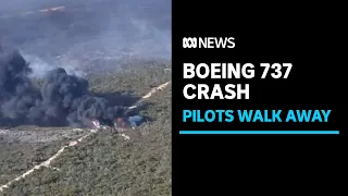 Boeing 737 crash pilots walk away from fiery wreckage | ABC News