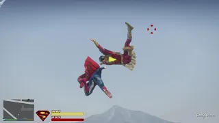 GTA V - Superman Vs. Shazam (Natural Vision Evolved) | GTA V Mods | Gameplay