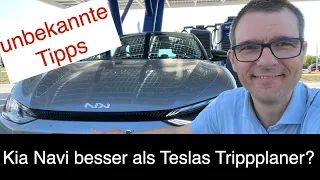 Kia-Navi besser als Teslas Trippplaner? Unbekannte Einstellmöglichkeiten = wertvolle neue Funktionen