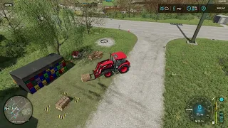 Farming Simulator 22 // How to get stuck pallets out of the ground.