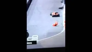 GP2 Marshall Falls Over Monaco 2014