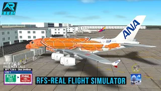 RFS - Real Flight Simulator- Tokyo to Honolulu|Full Flight||Airbus A380||All Nippon|FullHD|RealRoute