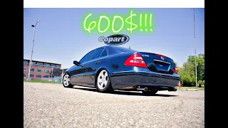600$ Copart Mercedes!!!