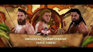 WWE 2K20 Daniel Bryan vs Edge vs Roman Reigns WRESTLEMANIA 37