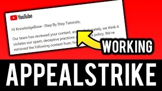 How To Appeal a YouTube Community Guidelines Strike [Remove Strike in 60 Minutes]