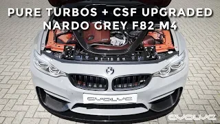 Pure Hybrid Turbo + CSF upgrades to a Nardo Grey F82 M4