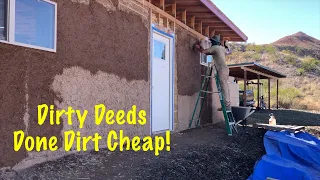 Plastering our Strawbale Home