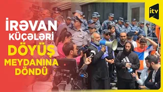 Keşiş tərəfdarları ilə birgə Ermənistan XİN binasına doğru yürüş etdi