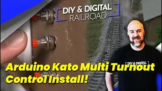 Arduino Switch Control!  Installing the Kato Multi Switch Control Project on a Model Railroad!