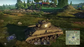 War Thunder - M4A3 (105) Sherman & M16 MGMC on Japan