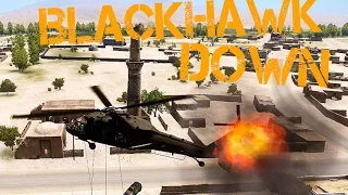 Arma 3 - BLACKHAWK DOWN HELICOPTER CRASH