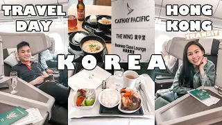 JAKARTA TO KOREA Cathay Pacific Business Class New A350-1000 CX776 | A330-300 CX412 | L7 Myeongdong