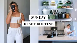 SUNDAY RESET ROUTINE | HEALTHY GROCERY HAUL, MEAL PREP, CLEANING + SELF-CARE | Katie Musser