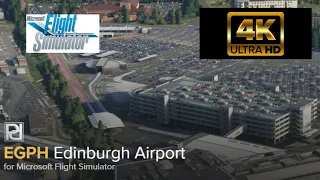 MSFS 2020 *MAXIMUM GRAPHICS* A320Neo Amazing Landing Edinburgh Scotland in FULL 4K