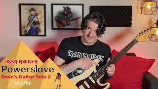 TUTORIAL - How to play Dave's Powerslave Guitar Solo #2