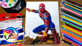 Drawing Spiderman No Way Home (Tom Holland) - Timelapse drawing spiderman | Denzio Artz