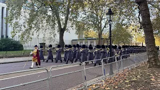 Band of the Scots Guards and Guard Of Honour March to the Houses of Parliament