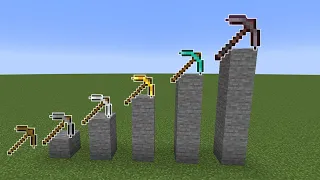 Which Pickaxe is Faster? - Minecraft Comparison