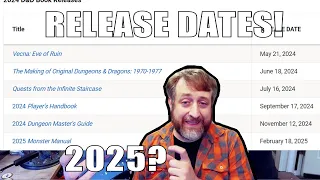 D&D 2024 Book Release Road Map | Nerd Immersion