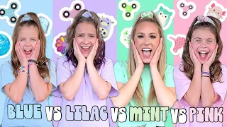 PASTEL BLUE 🩵 VS LILAC 🦄 VS MINT 🧼 VS PINK 🌸 LEARNING EXPRESS SHOPPING CHALLENGE!