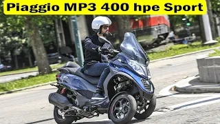 New Piaggio MP3 400 hpe Sport - performance and efficiency