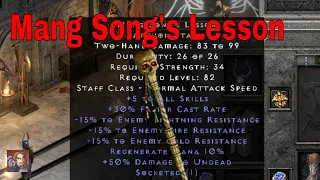 D2R Unique Items - Mang Song's Lesson (Archon Staff)