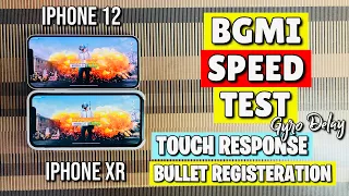 iPhone XR VS iPhone 12 BGMI Speed Test in 2021🔥|Touch Response,Bullet Registeration,Gyro Delay Test