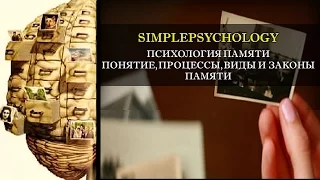 Психология памяти. Понятие, процессы, виды и законы памяти.