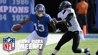 Game Picks in 60 Seconds (Week 7) ⏱🏈  | NFL NOW