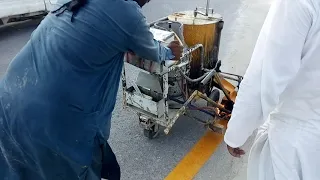 World's Amazing Modern Road Marking Machine - Intelligent Technology 2019