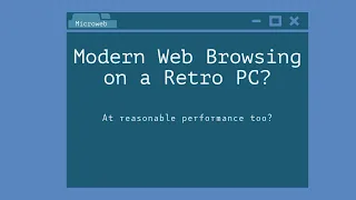 Modern web browser for DOS: Microweb #shorts