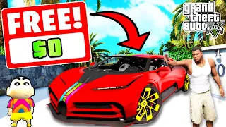 If Franklin Touch ANYTHING Turns FREE in GTA 5 | SHINCHAN and CHOP