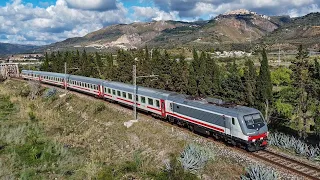 In VOLO sulla MESSINA-PALERMO | Treni in TRANSITO visti dal DRONE