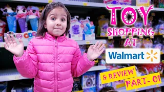 TOY SHOPPING AT WALMART & REVIEW WITH DIZAA, COLOR REVEAL BARBIE DOLL SHOPPING AND REVIEW, TOY REVIE
