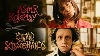 Peg does Edward Scissorhands' makeup 🎃ASMR ROLEPLAY (No Talking)