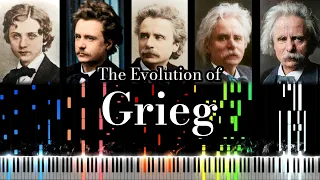 The Evolution of Grieg's Music (From 15 to 63 Years Old)